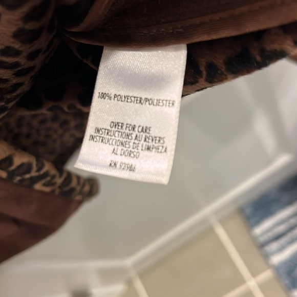 August Max brown Cheetah print Jacket vintage Womens Size 3 in the brand - Picture 8 of 9